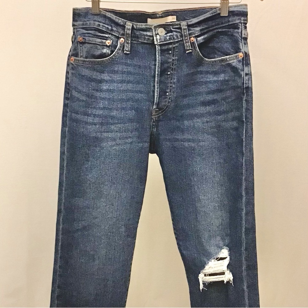 Levi’s 30 (10/11) Wedgie Straight Jeans Women’s High Rise Button Fly 34964-0133 - Picture 5 of 15